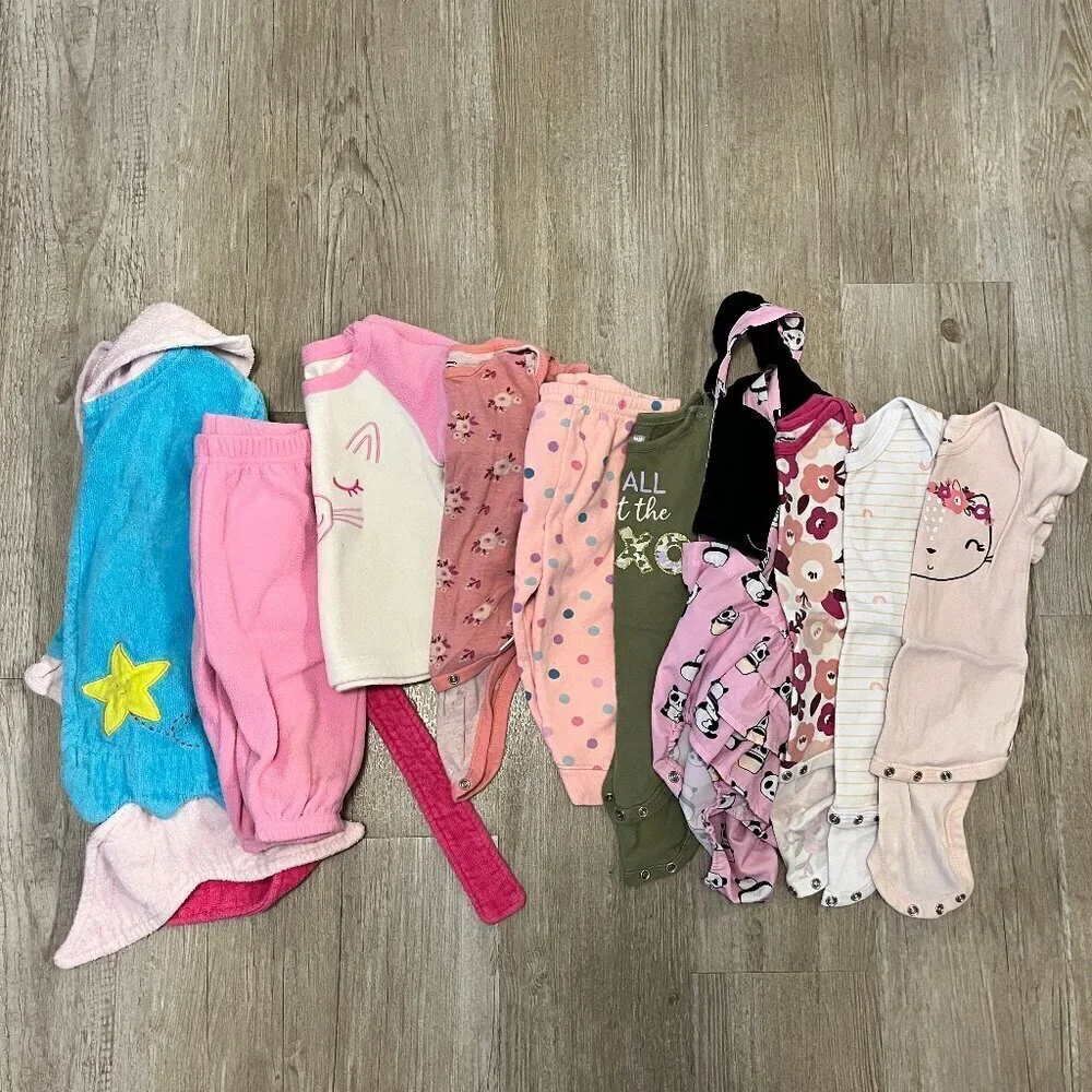 Girls Bundle of 10 Items - 6-9M & 6-12M